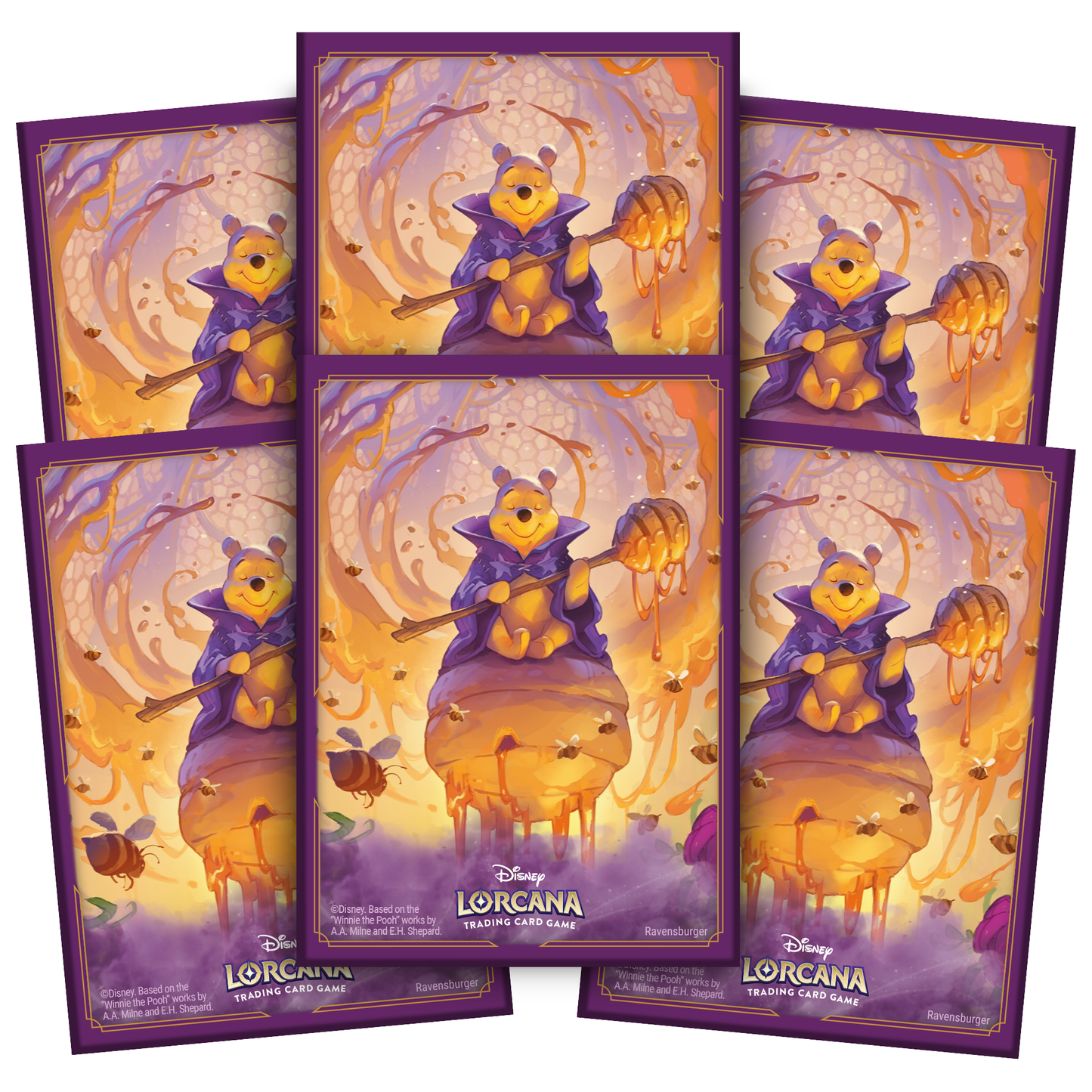 Disney Lorcana - Set 6 La Mer Azurite - Protège Cartes Winnie l'Ourson