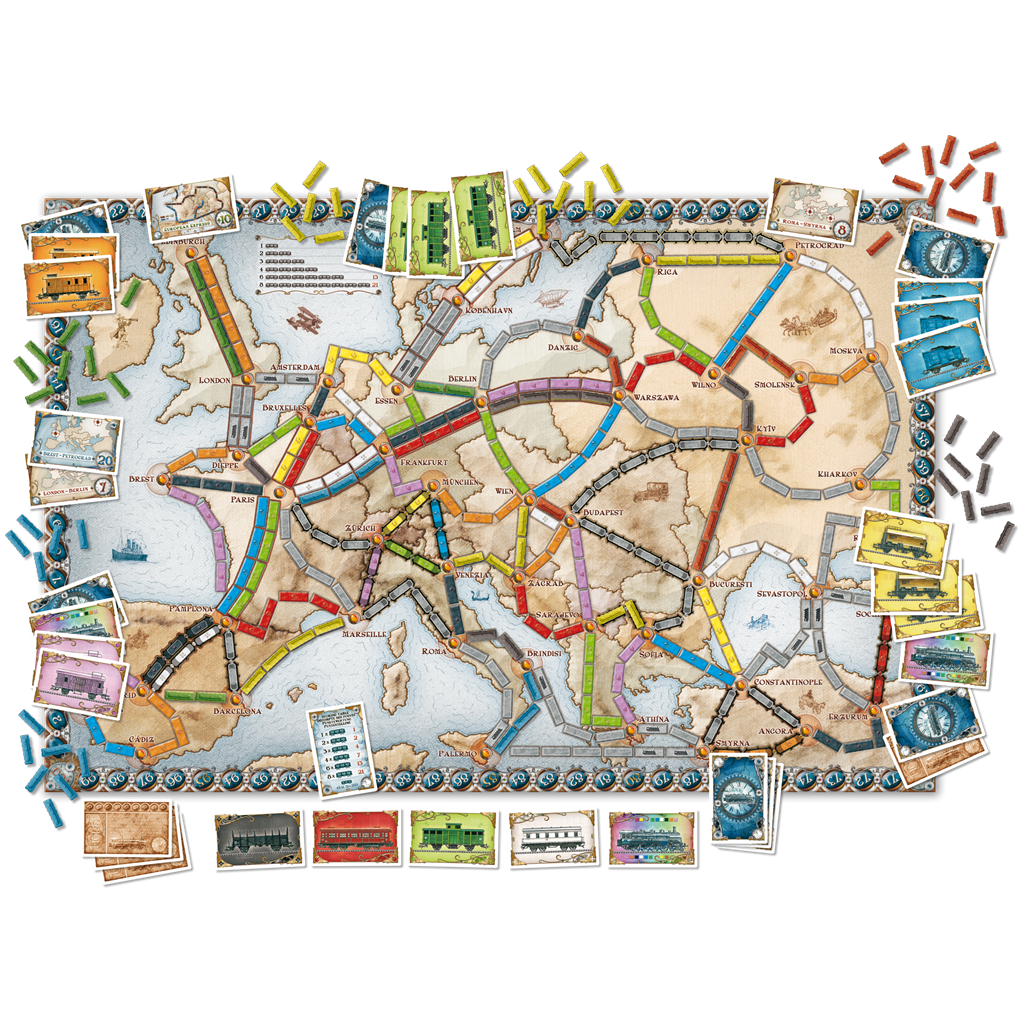 jeu de société, l'aventuriers du rail europe