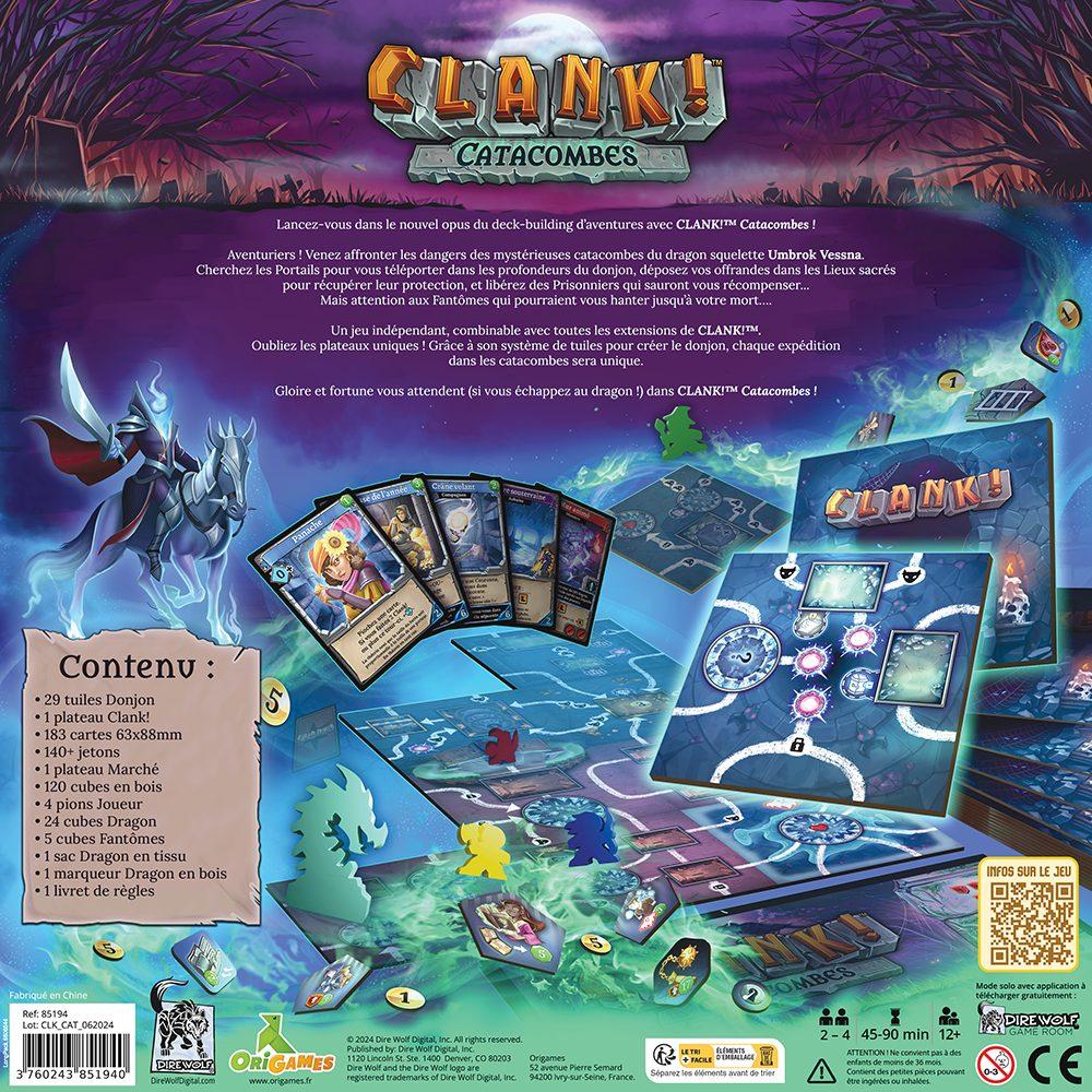 clank! catacombes jeu de deck building