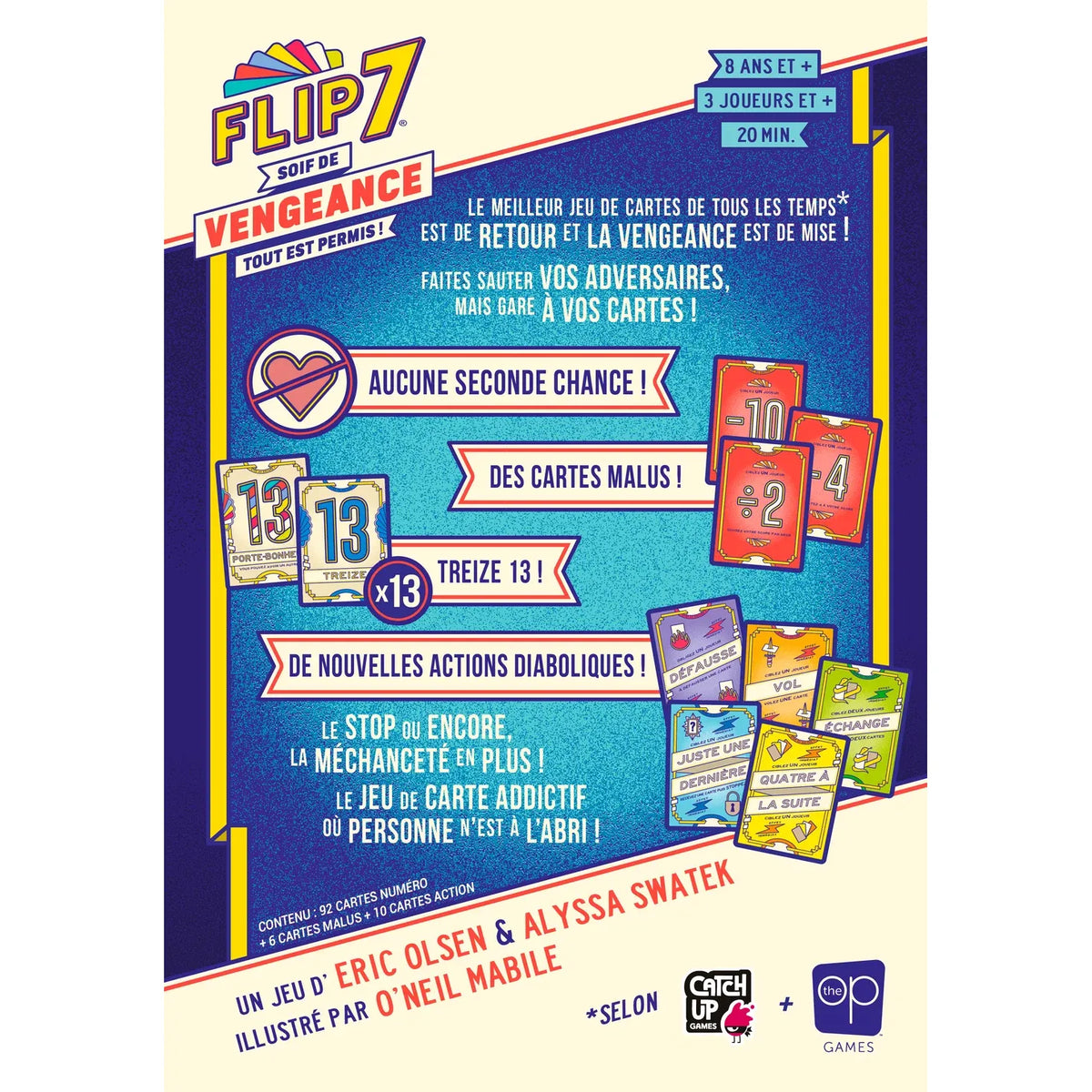 jeu de cartes flip 7 vengeance