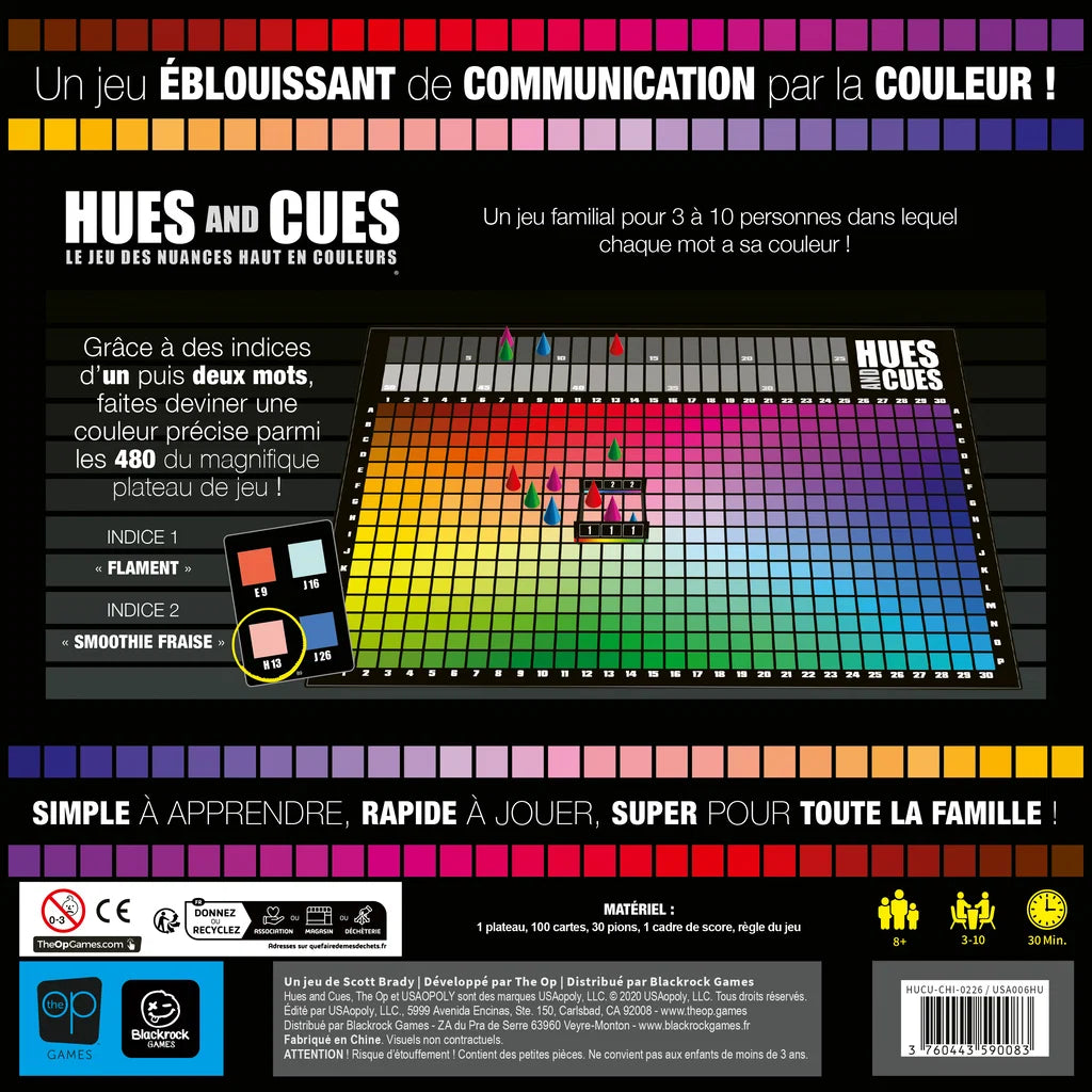 jeu d'ambiance hues and cues