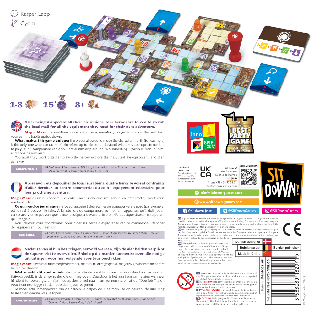 jeu de plateau coopératif magic maze