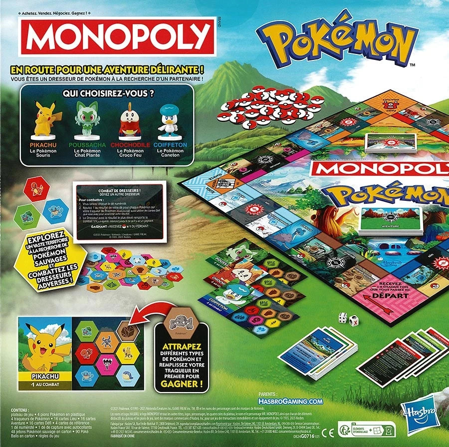 Monopoly Pokemon arrière Loufoque