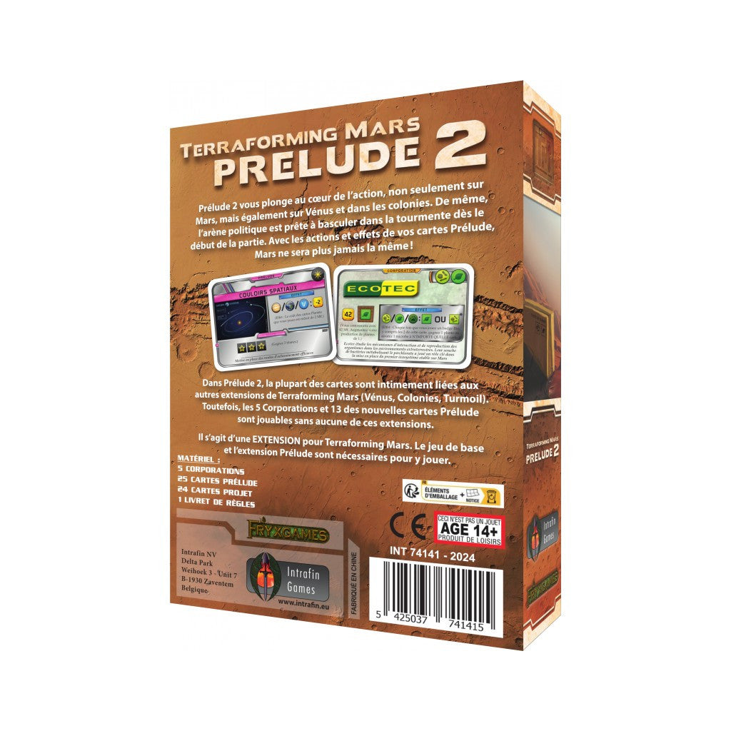 Terraforming Mars - Extension : Prelude 2