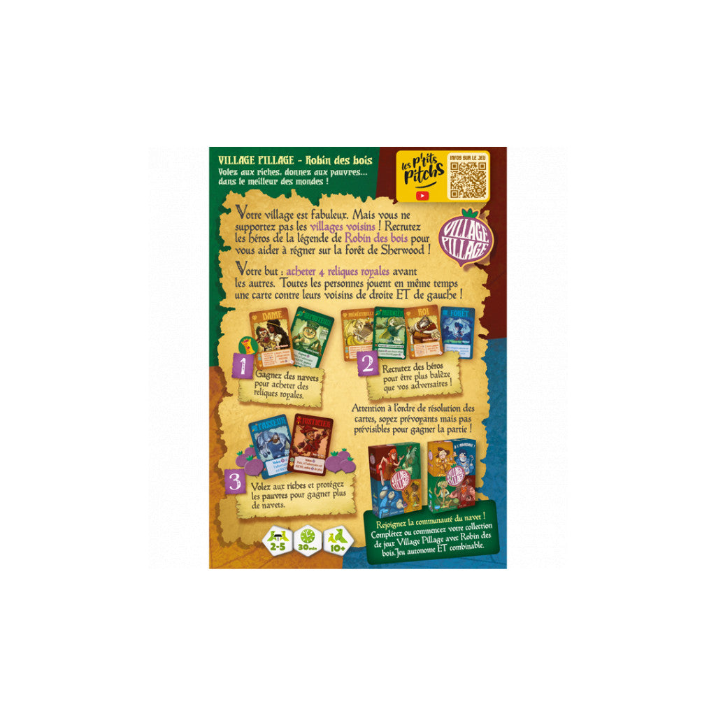 jeu de société village pillage robin des bois