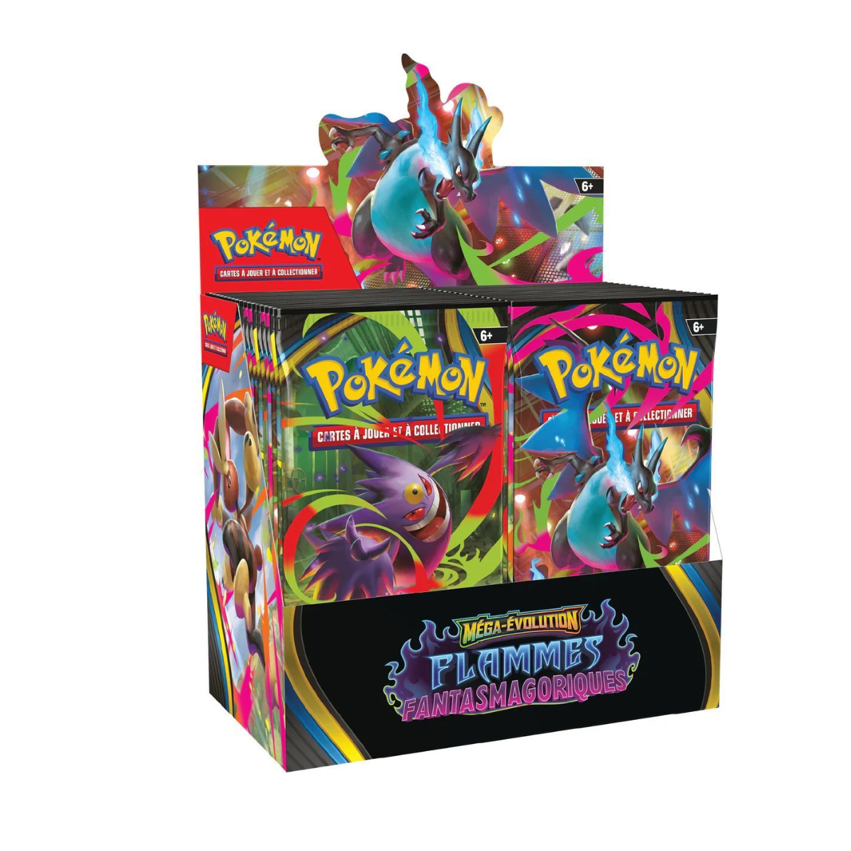 Pokémon - Display 36 Boosters Mega Evolution - Flammes Fantasmagoriques