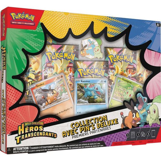 coffret collector pokémon me2.5 héros transcendants pin's