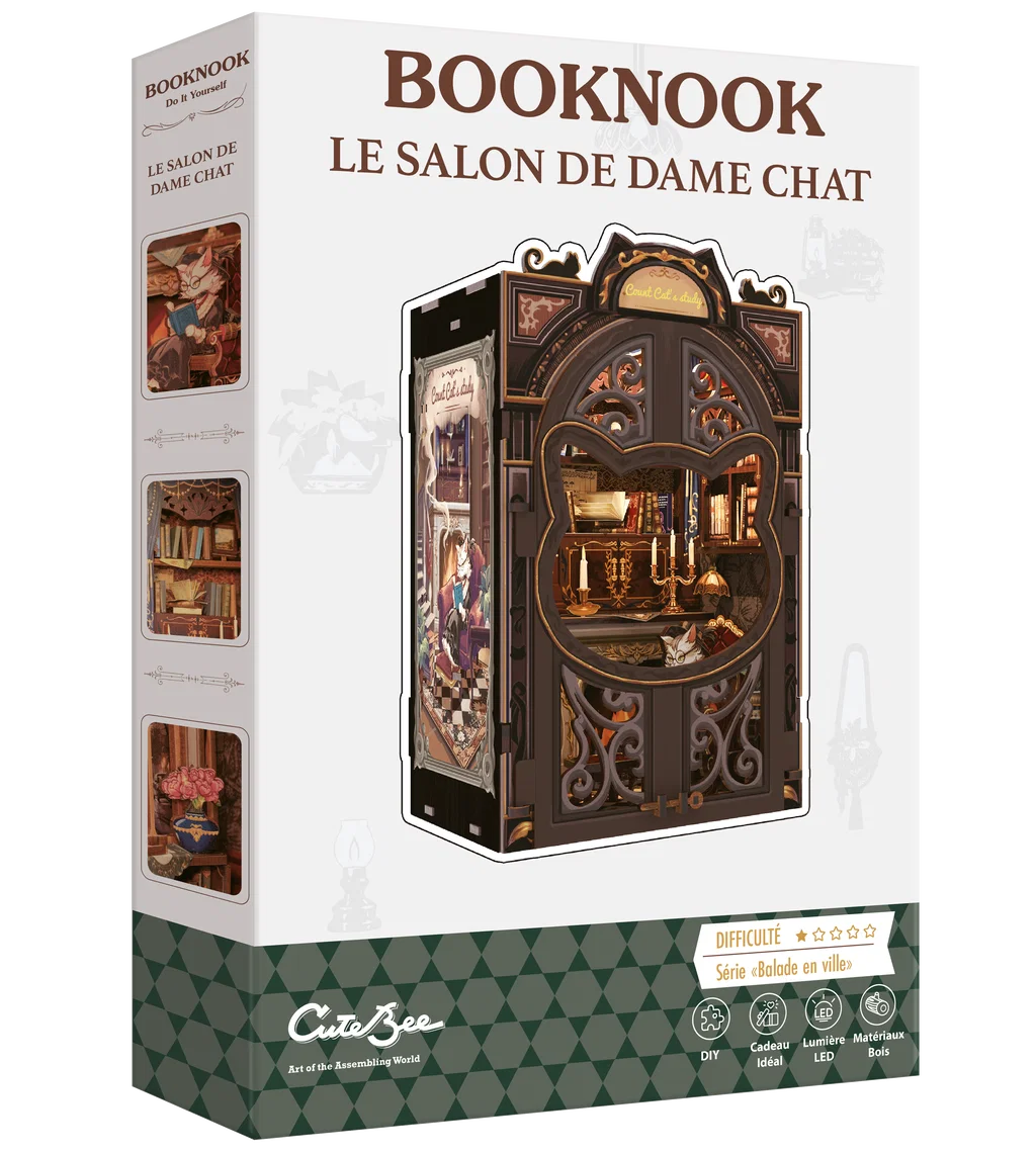 Book nook salon de dame chat