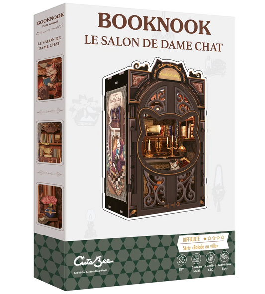 Book nook salon de dame chat
