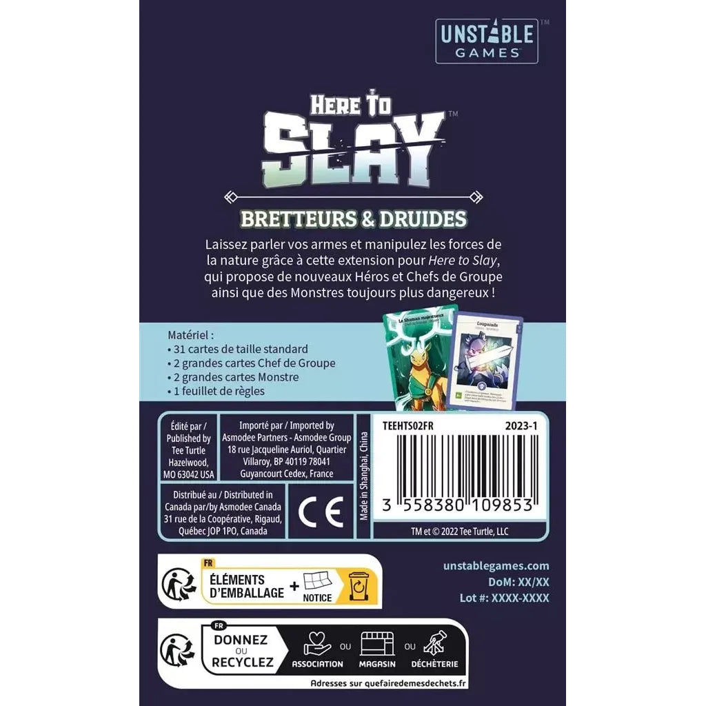 Here to Slay : Extension Bretteurs et Druides