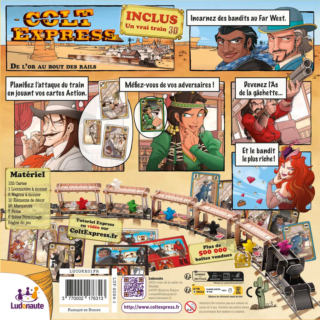 jeu de société programmation colt express