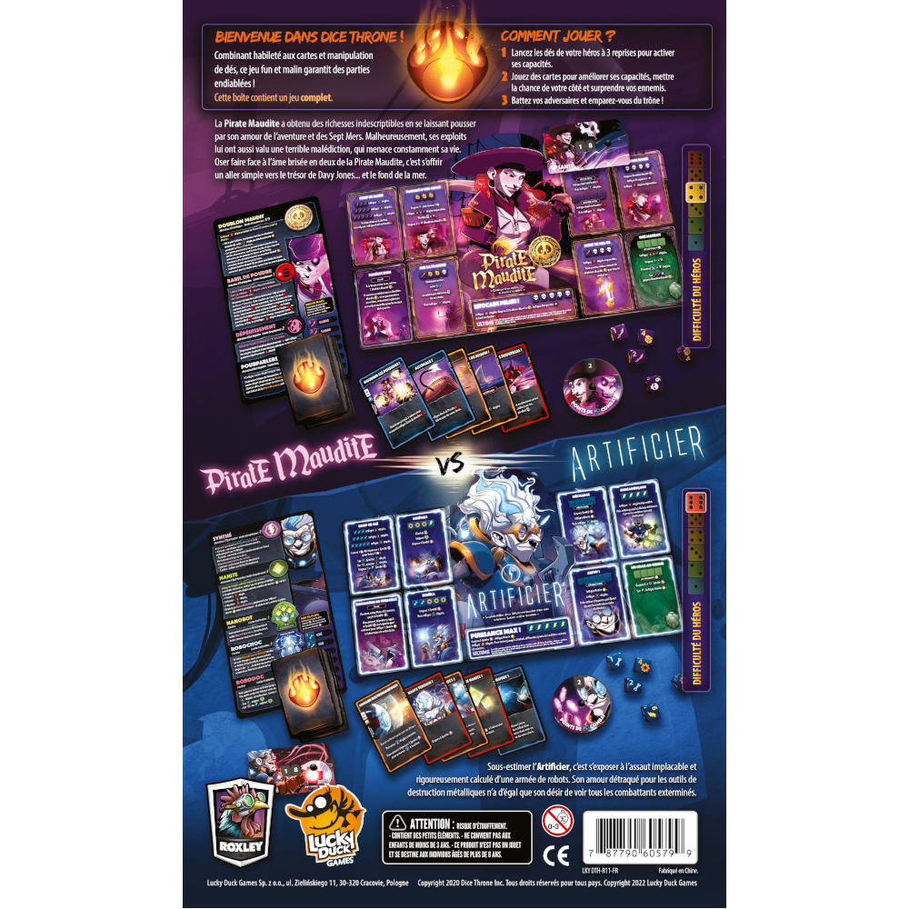 dice throne pirate maudite vs artificier