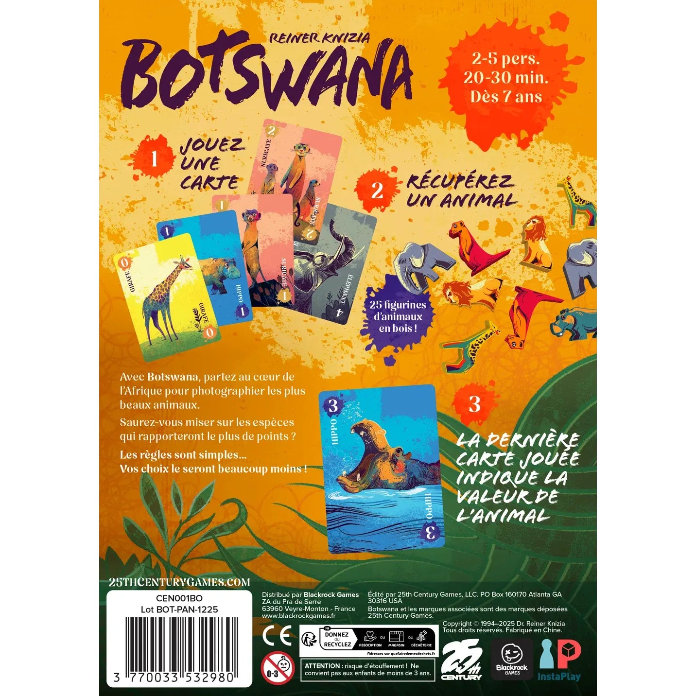 jeu de cartes botswana