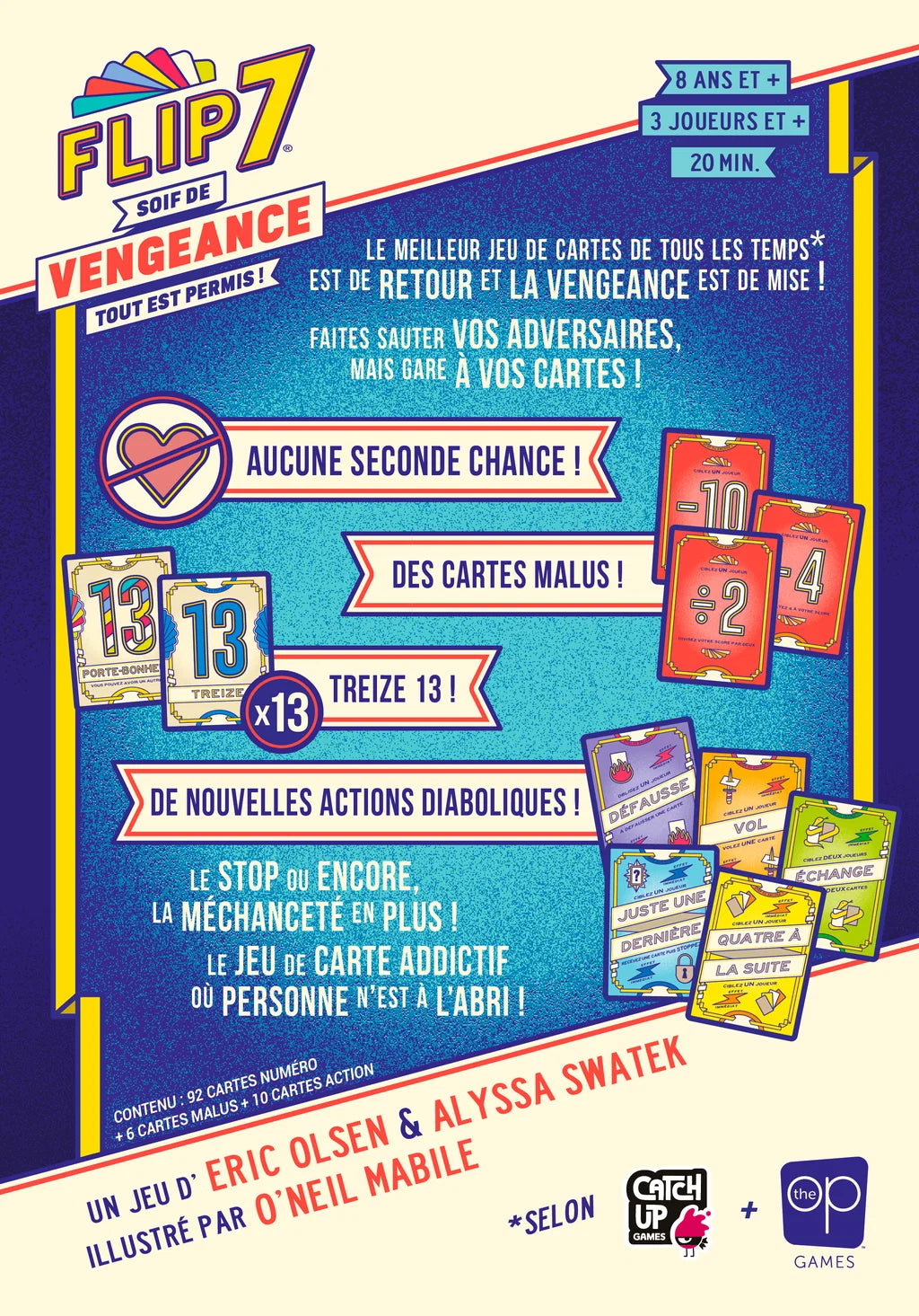 jeu de cartes flip 7 vengeance