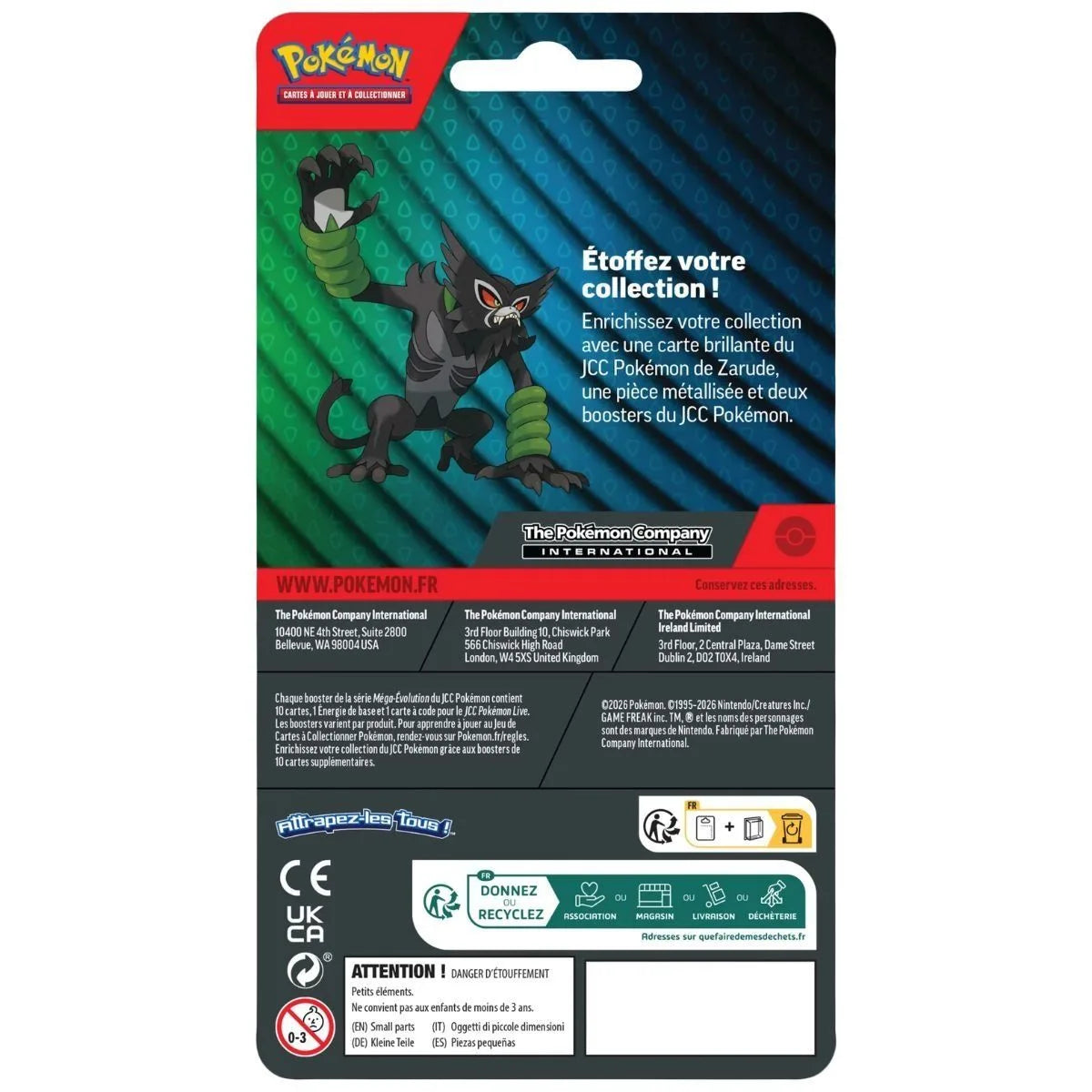 Pokémon - ME05 ME04- Blister Duo Pack Zarude