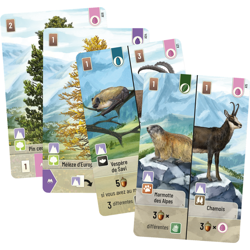 cartes foret mixte alpes
