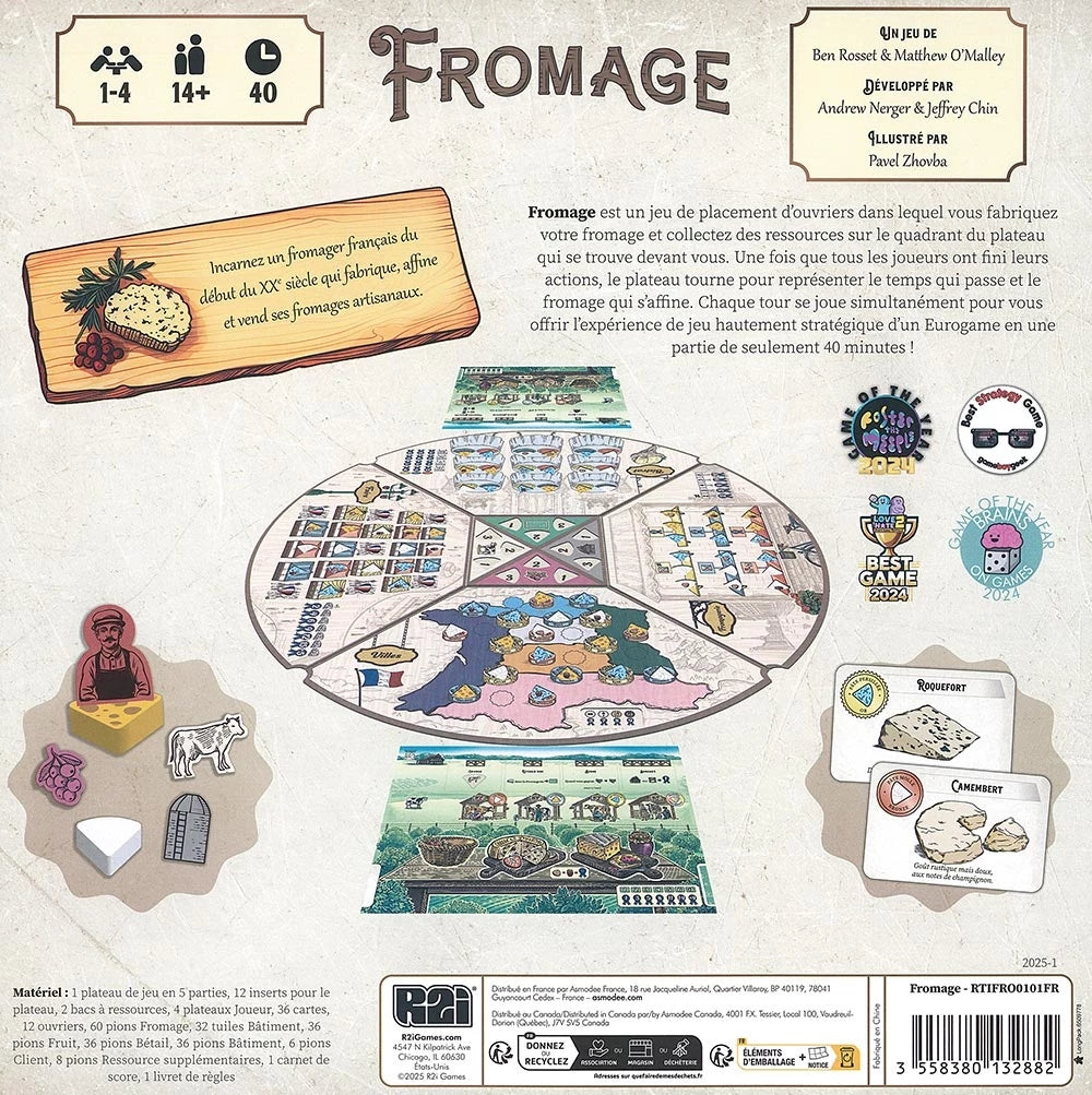 jeu de société stratégie fromage