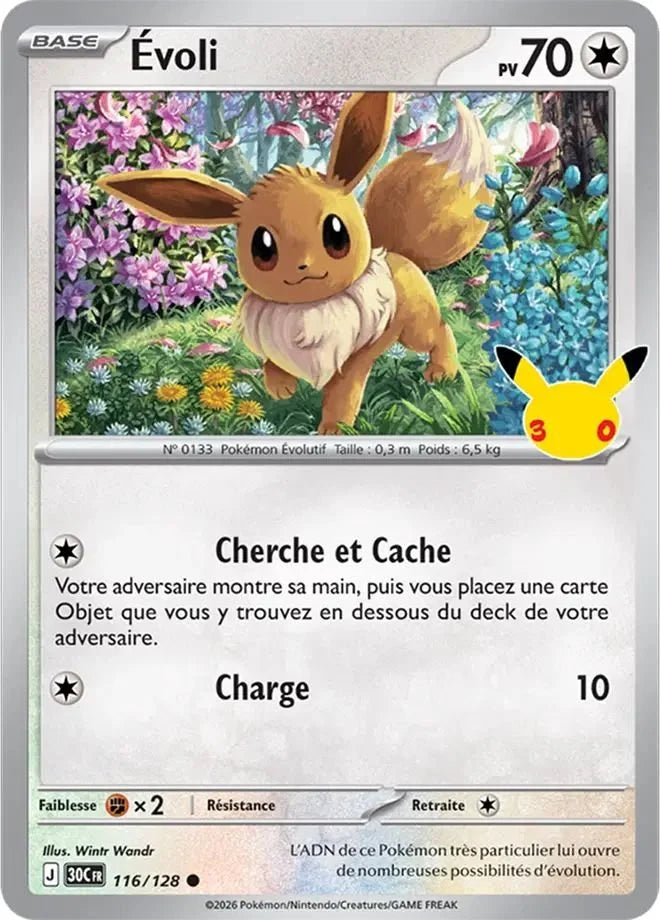 Pokémon - 30e anniversaire - Blister Duo Pack Évoli