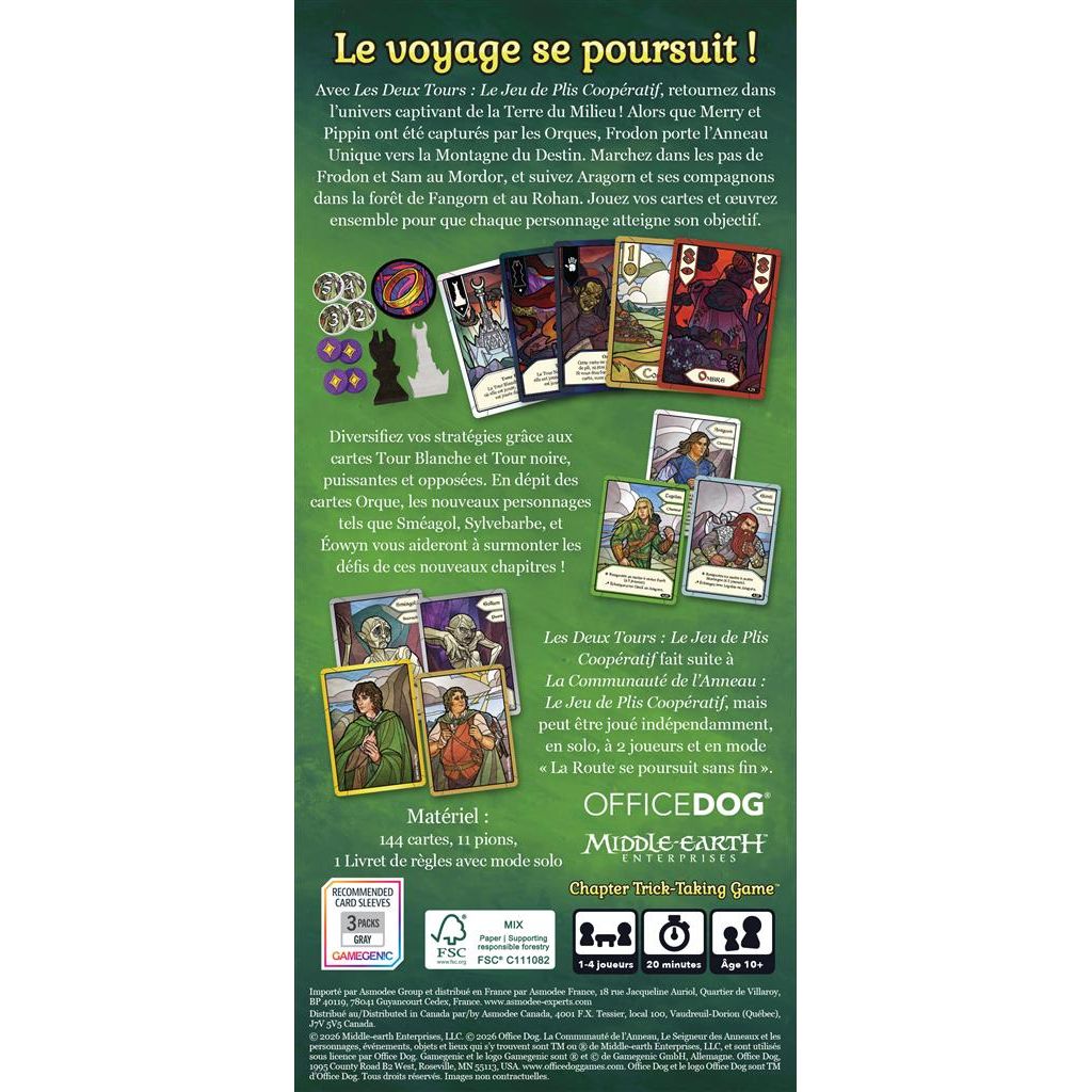 les deux tours jeu de plis coopératif