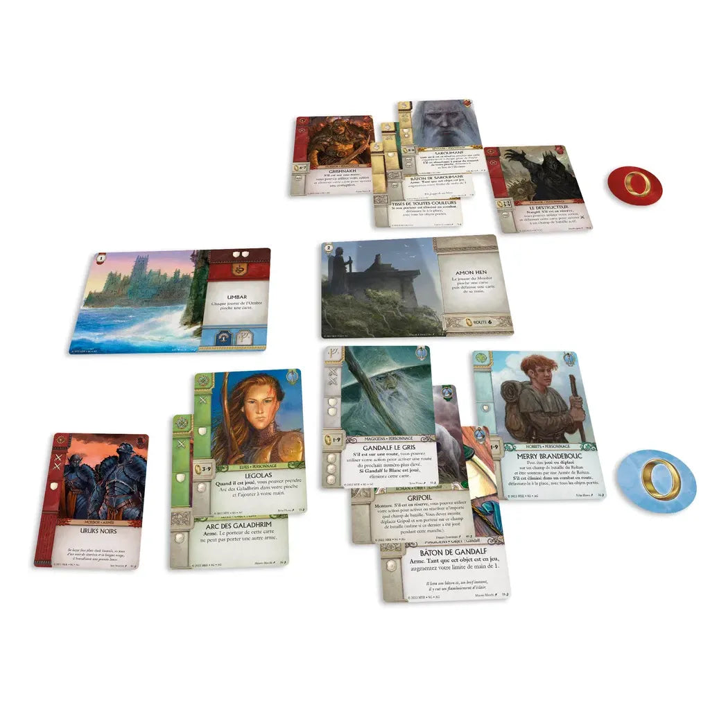 la guerre de l'anneau le jeu de cartes ouvert