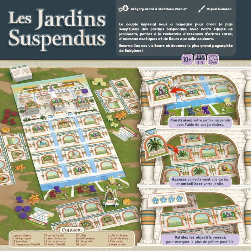 jeu de société gigamic les jardins suspendus