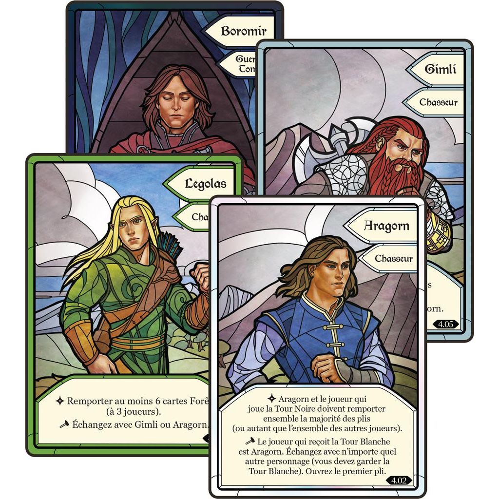 cartes jeu de plis seigneur des anneaux