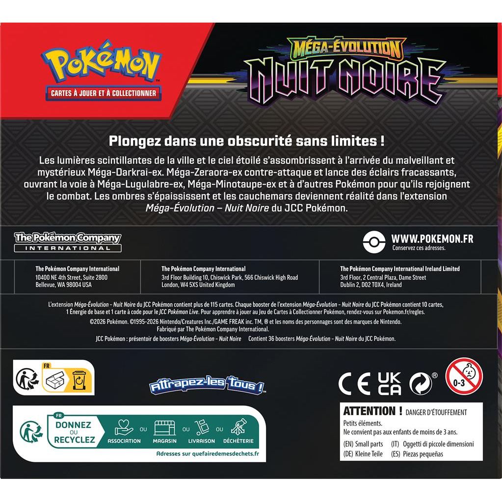 Display Nuit Noire pokémon