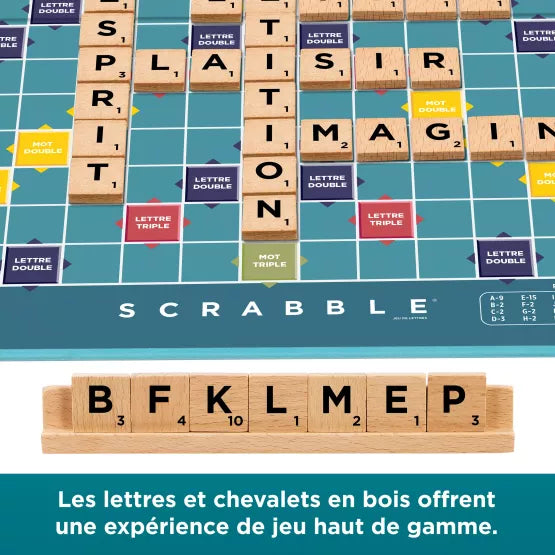 Scrabble Classique 2 en 1 en bois