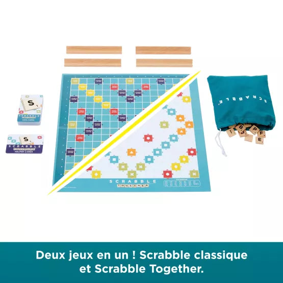Scrabble Classique 2 en 1 en bois