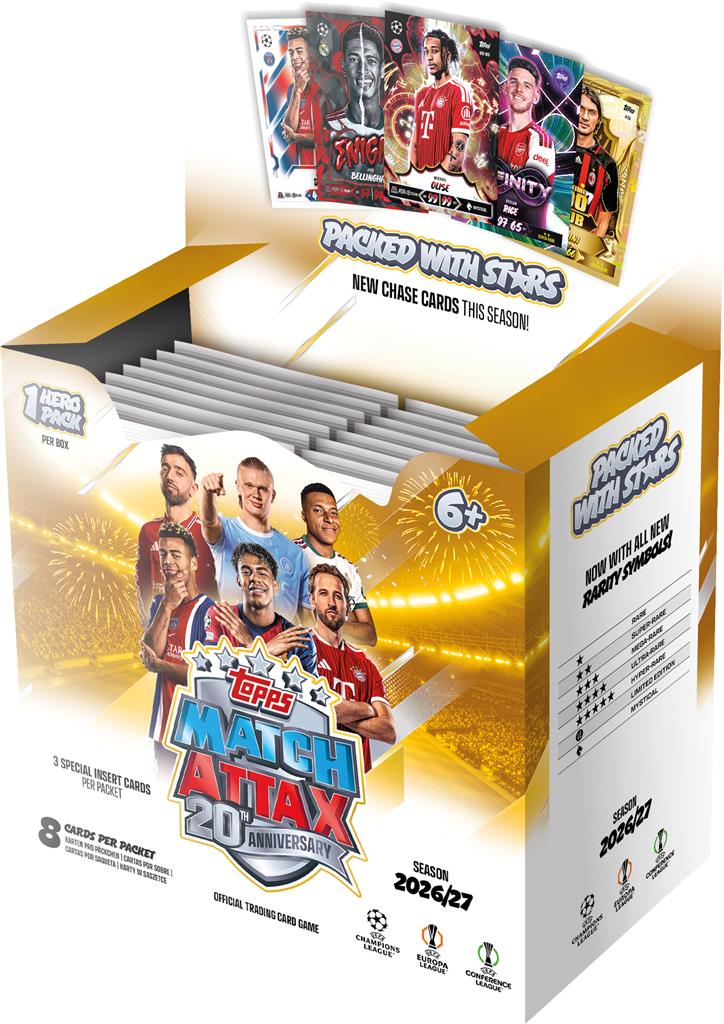 boite 36 boosters topps match attax football