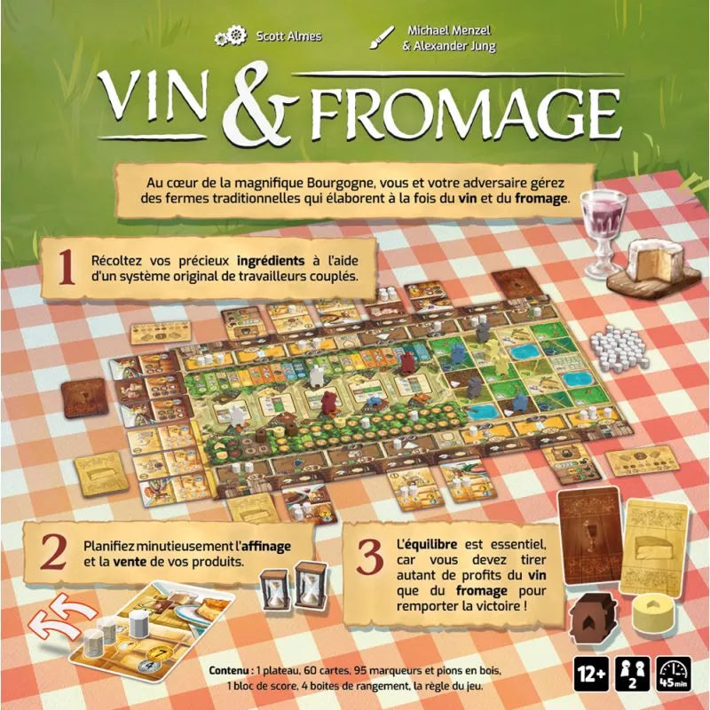 vin et fromage jeu deux joueurs